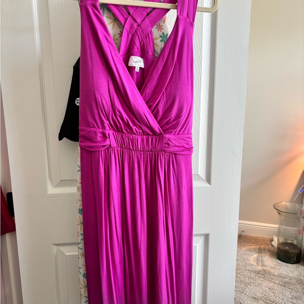 Soma shelf bra tank dress XL PINK